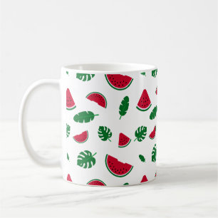 Tropical Watermelon Summer Seamless Pattern Coffee Mug