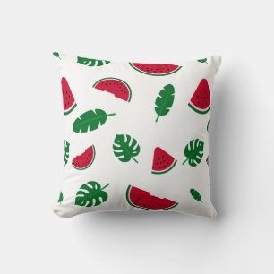 Tropical Watermelon Summer Seamless Pattern Cushion