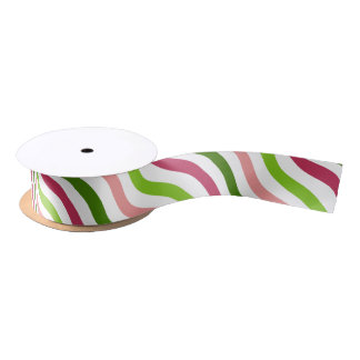 Tropical Wave Simple Stripe Ribbon Satin Ribbon