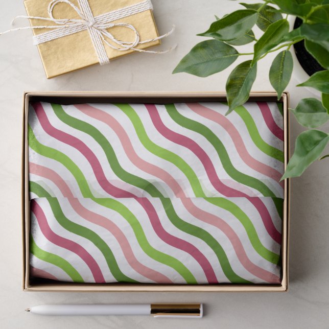 Tropical Wave Simple Stripe Tissue Paper (Gift)