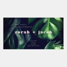 Tropical Wedding Announcement Facebook