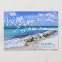 Tropical Wedding Doing it in the Bahamas Invitatio