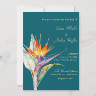 Tropical Wedding Invitation