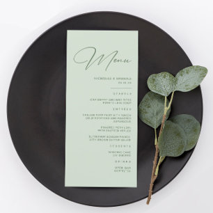 Tropical Wedding  Menu
