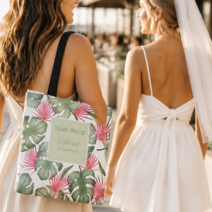 Tropical Wedding Personalised Tote Bag