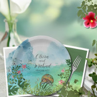 Tropical Wedding  Sea Turtle Pink Frangipani