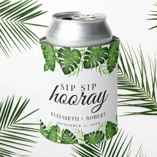 Tropical Wedding Sip Sip Hooray Can Cooler