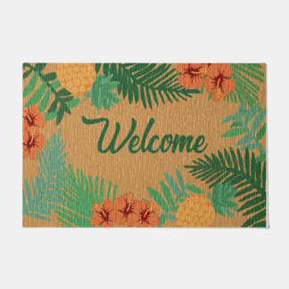 Tropical Welcome Doormat, Plant Lover Doormat