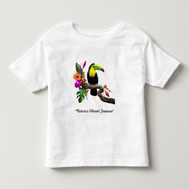 "Tropical Whimsy" Toddler T-Shirt (Front)