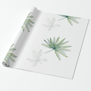 Tropical White  Wrapping Paper