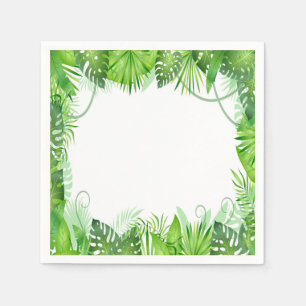 Tropical Wild One Birthday Napkin