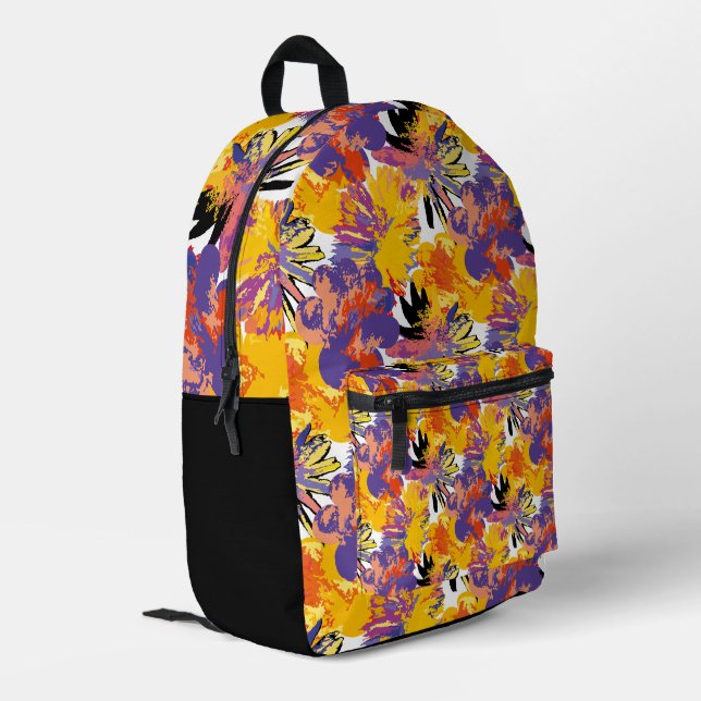 Tropical wild. printed backpack (Back Corner Left)