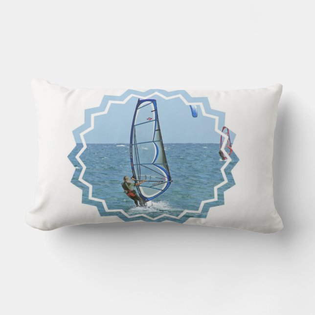 Tropical Windsurfing Pillow (Front)