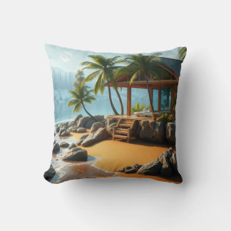 Tropical Winter & Ocean Pillow