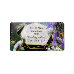 Tropical Wisteria Paradise at the Golden Palace Label