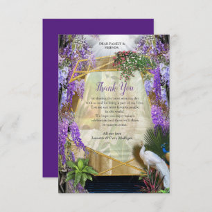 Tropical Wisteria Paradise at the Golden Palace RSVP Card