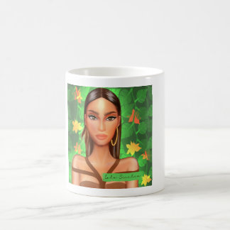 Tropical Woman Illustrated Mug