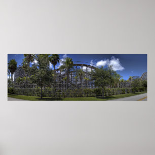 "Tropical Wooden Coaster" Poster