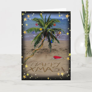 Tropical X-mas Holiday Card