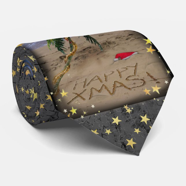 Tropical X-mas Tie (Rolled)