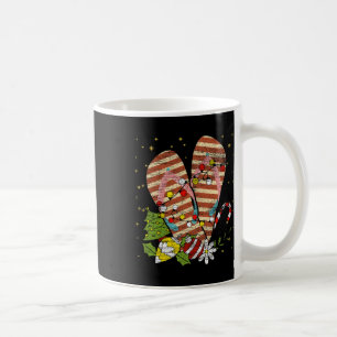 Tropical Xmas Summer Vacation Flip Flops Christmas Coffee Mug