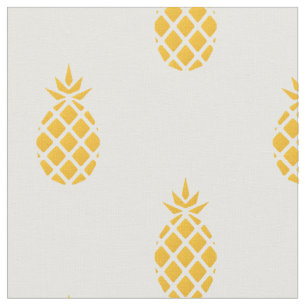 Tropical Yellow Pineapple Fabric