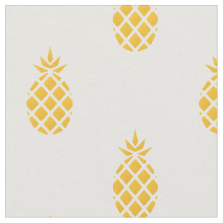 Tropical Yellow Pineapple Fabric