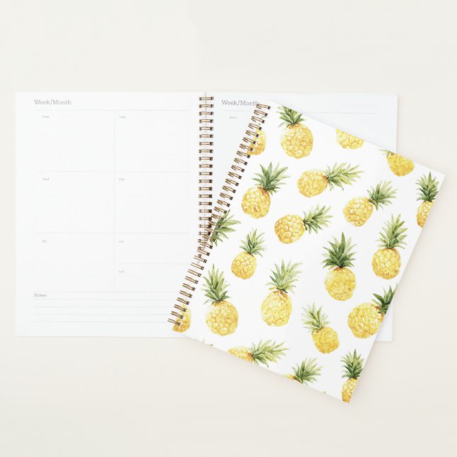 Tropical Yellow Pineapples Planner (Display)