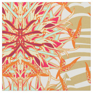 Tropical Zebra Fabric
