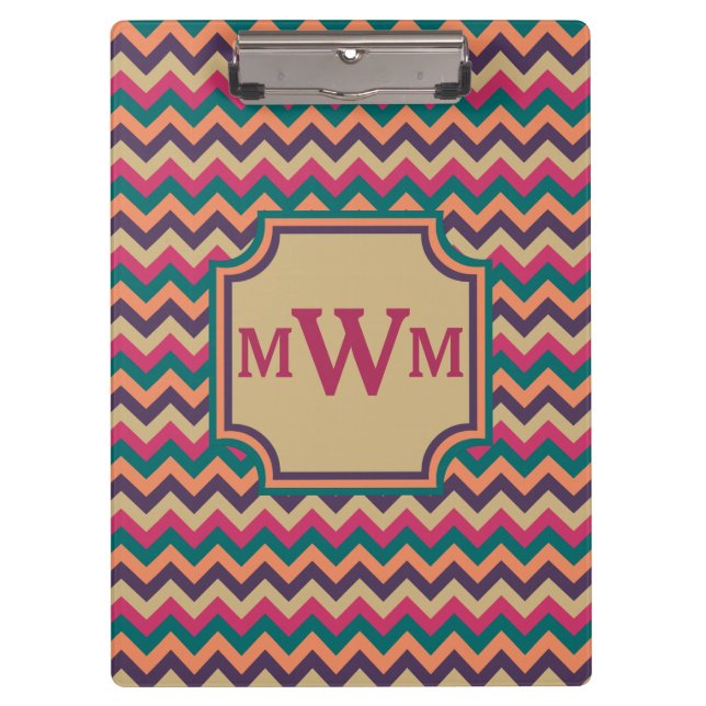 Tropical Zigzag Clipboard (Front)