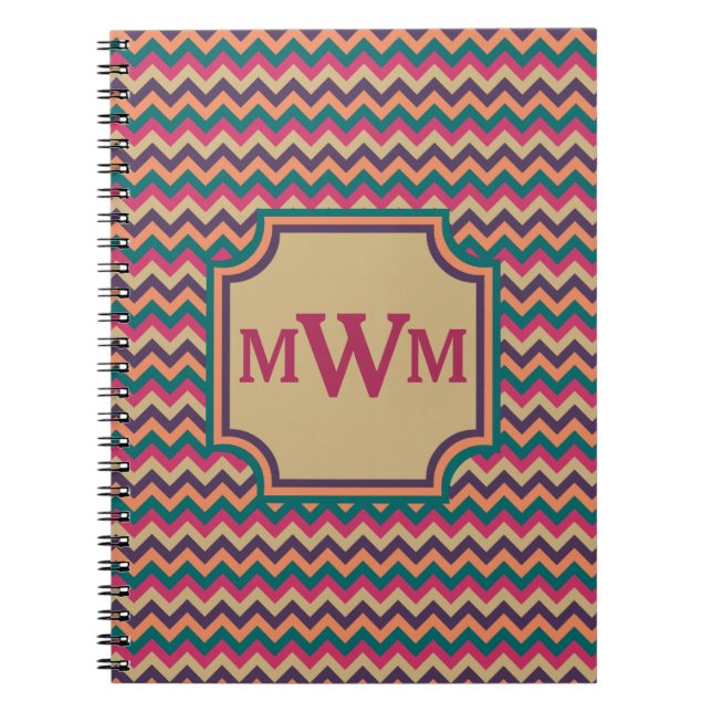 Tropical Zigzag Notebook (Front)