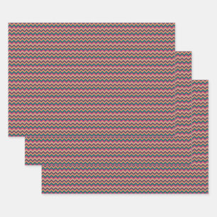 Tropical Zigzag Wrapping Paper Set