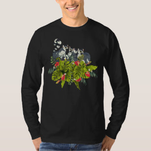 Tropical Zoo Animal Sifakas Madagascar Monkey Lemu T-Shirt