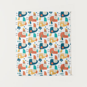 Tropicana And Bird Tapestry