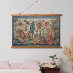 Tropicla Boho Art Panel Wall Hanging Hanging Tapestry