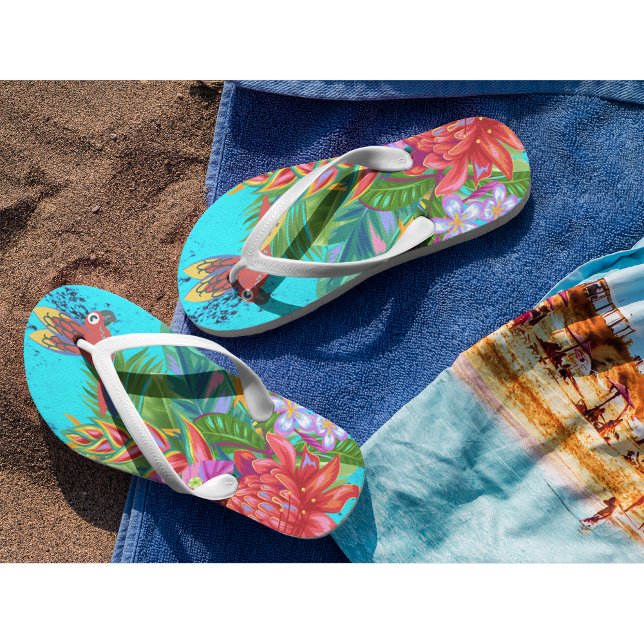TropiColor Fusion Macaw & Floral Serenade Thongs (Creator Uploaded)