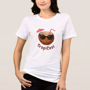 TropiCool Coconut – Cute & Feminine Tropical Fruit Tri-Blend Shirt