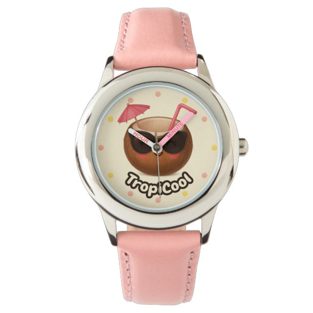 TropiCool Coconut – Fun Summer Watch for Kids (Front)