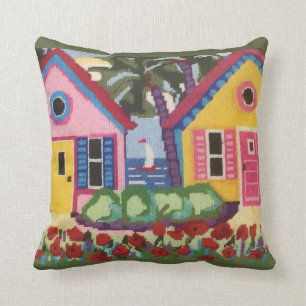 TROPICS CHARM INDOOR NEEDLEPOINT CUSHION