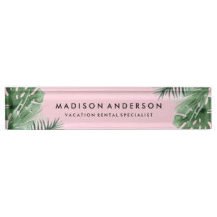 Tropics Desk Name Plate