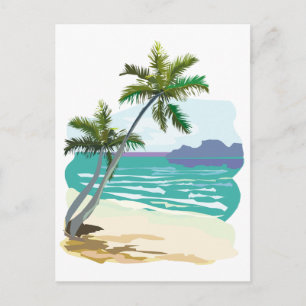 Tropics Scene Postcard