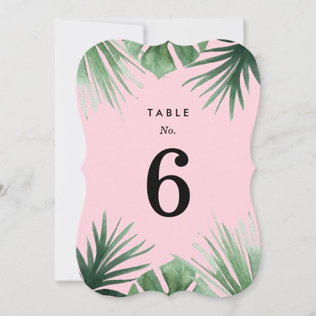 Tropics Table Numbers (Front)
