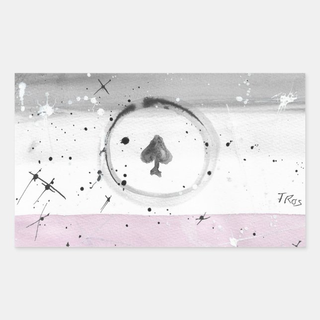 TROS Asexual Pride Flag stickers (Front)