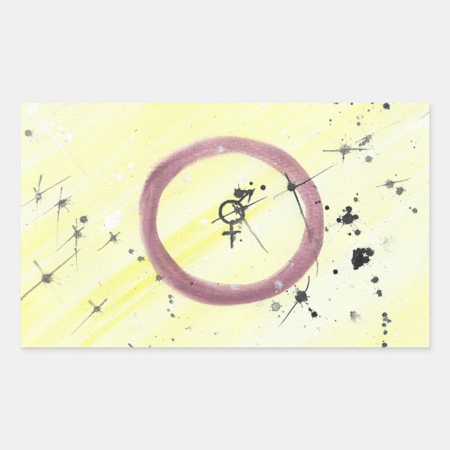 TROS Intersex Pride Flag stickers (Front)