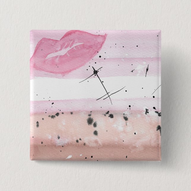 TROS Lipstick Lesbian Pride Button (Front)