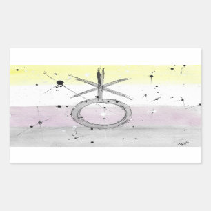 TROS Nonbinary Pride Flag stickers