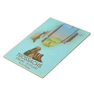 Trossachs Stirling Scotland hiking poster Notepad