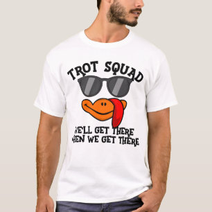 Trot Squad Funny Thanksgiving Turkey Trot Squad T-Shirt