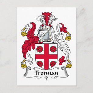 Trotman Family Crest Postcard