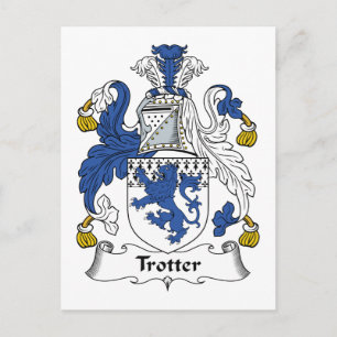 Trotter Family Crest Postcard